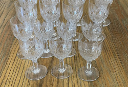  15 verres cristal